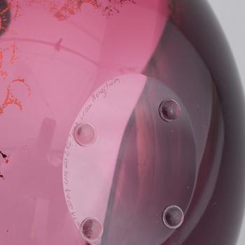 Lena Bergström, a 'Planets' glass sculpture/bowl from Kosta, Sweden. Signed and numbered 256/500.