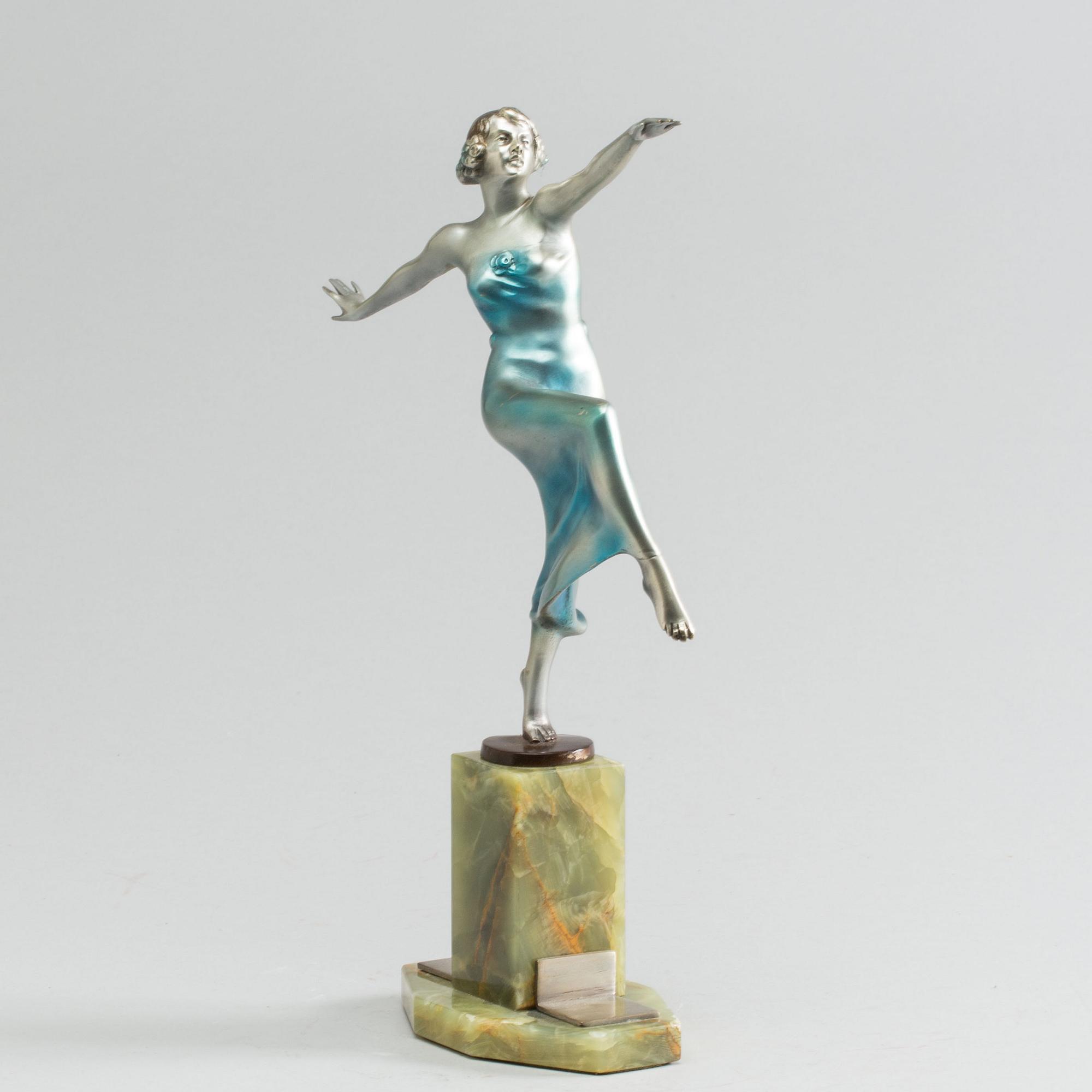 OTTO HAFENRICHTER, Art Deco Bronce sculpture Otto Haffenrichter.