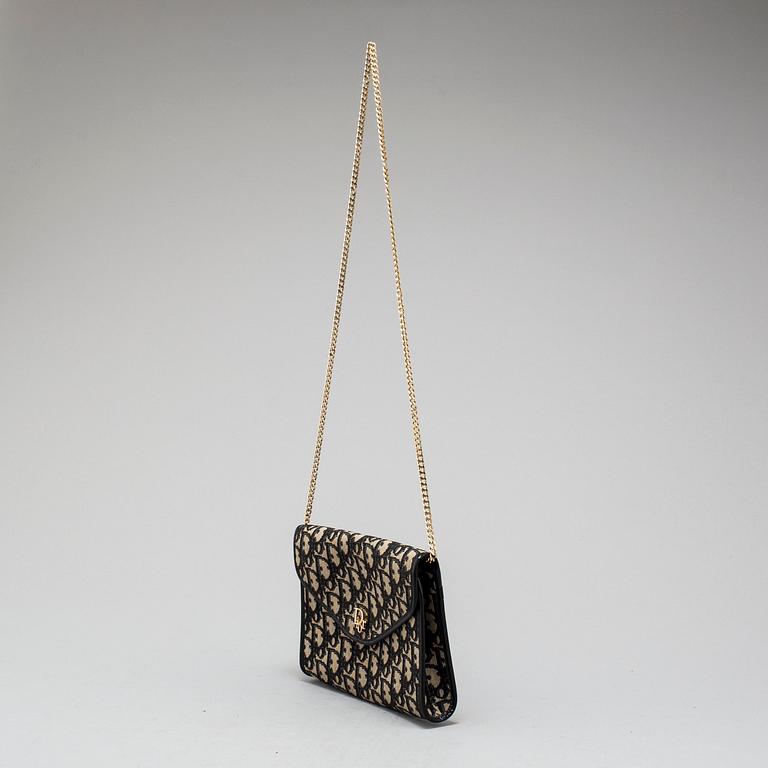 CHRISTIAN DIOR, monogram canvas shoulder bag.