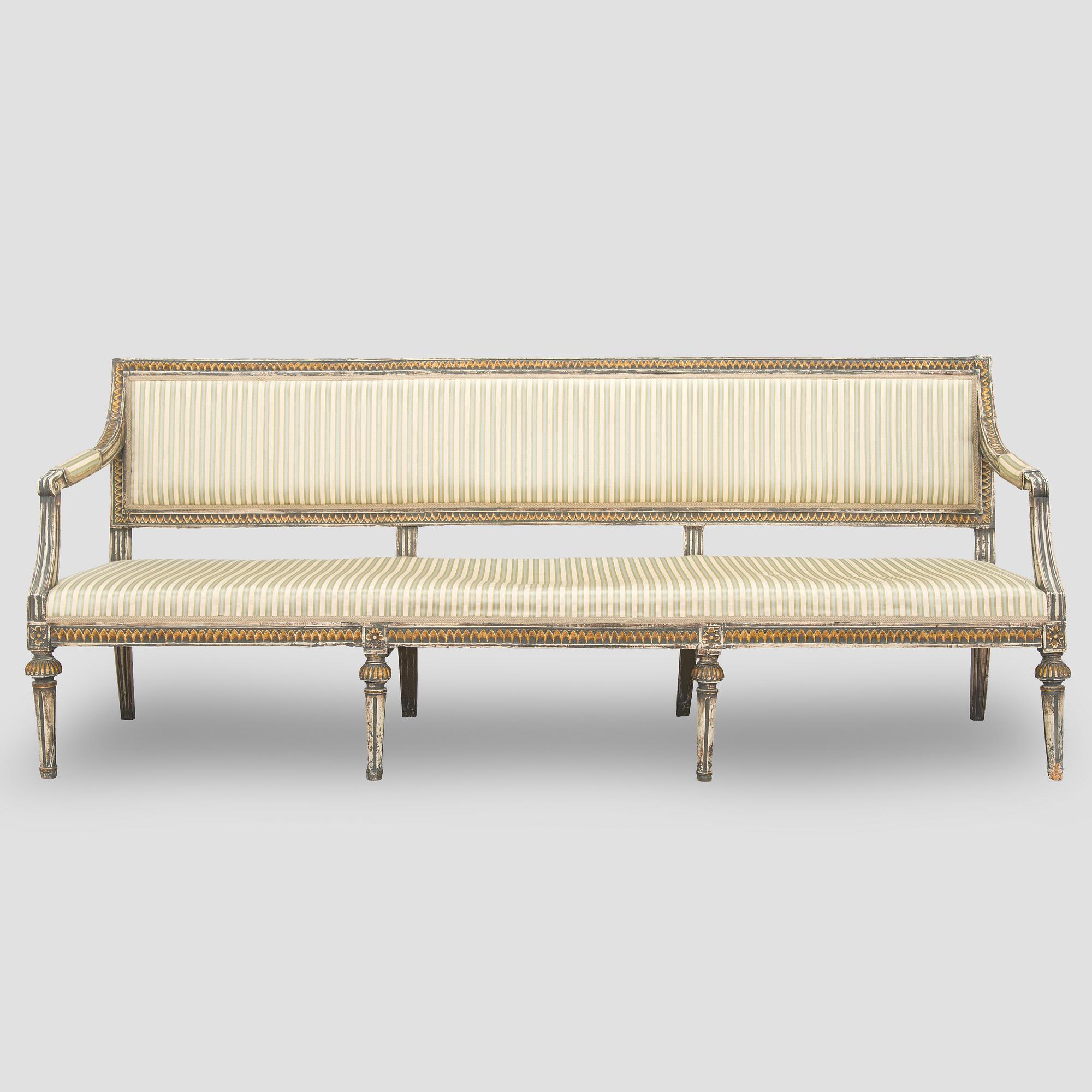 Soffa, gustaviansk, sent 1700-tal.