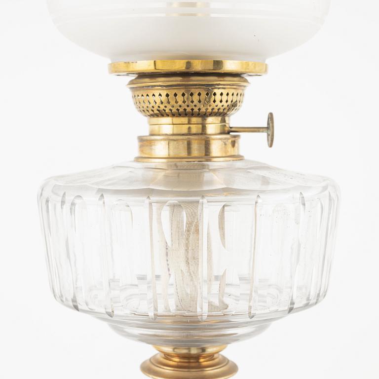 A kerosene lamp, Skultuna, early 20th Century.