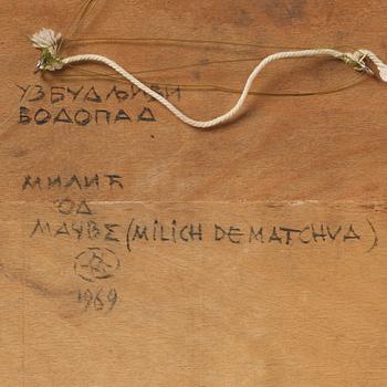 Milić od Mačve, oil on canvas laid down on panel, signed and dated 1969.