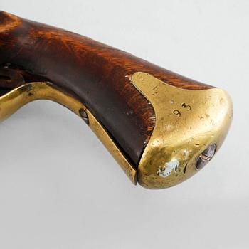 A mid 19th century cap lock gun.