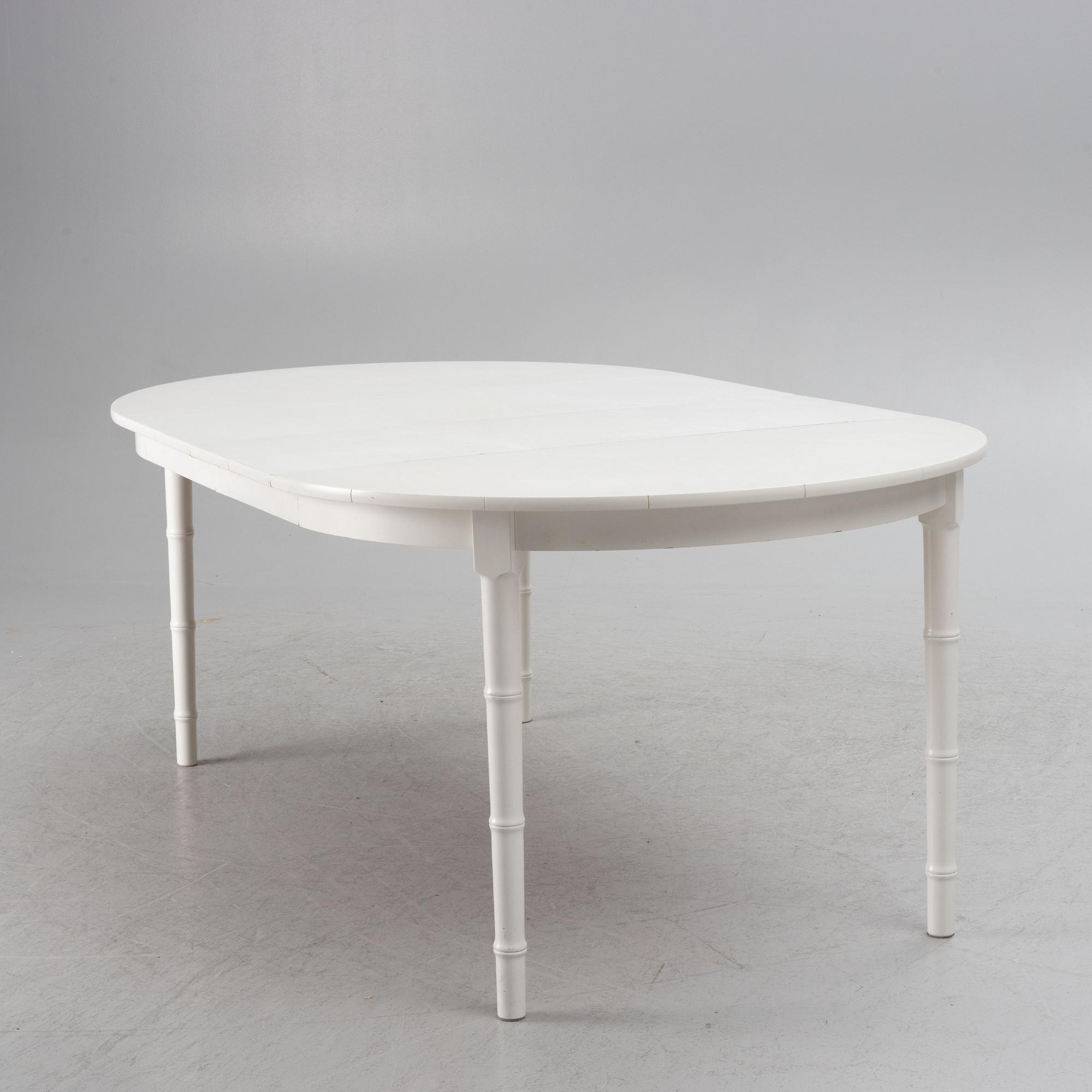 A 7-piece dining group, Miranda of Sweden, late 20th Century.