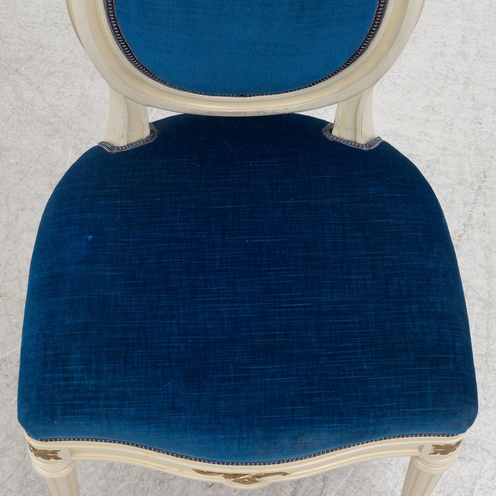 Matgrupp, 9 delar, 1900-talets senare del. Gustaviansk stil.