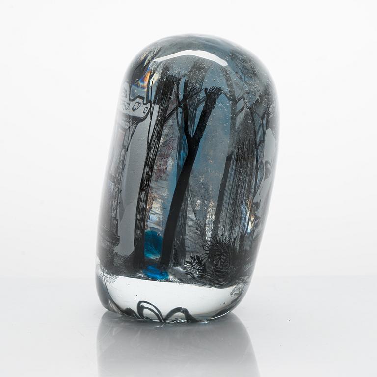 Sini Majuri, a glass sculpture 'Midsummer', signed Sini Majuri Suomenlinna 2021.