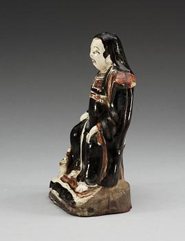 A Cizhou figure of Zhenwu, Yuan/Ming dynasty.