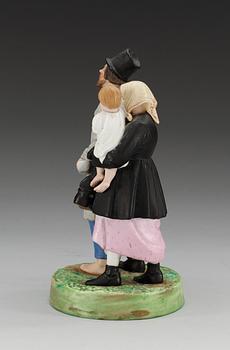 FIGURGRUPP, biskvi. Ryssland, Gardner, 1800-talets andra häft.