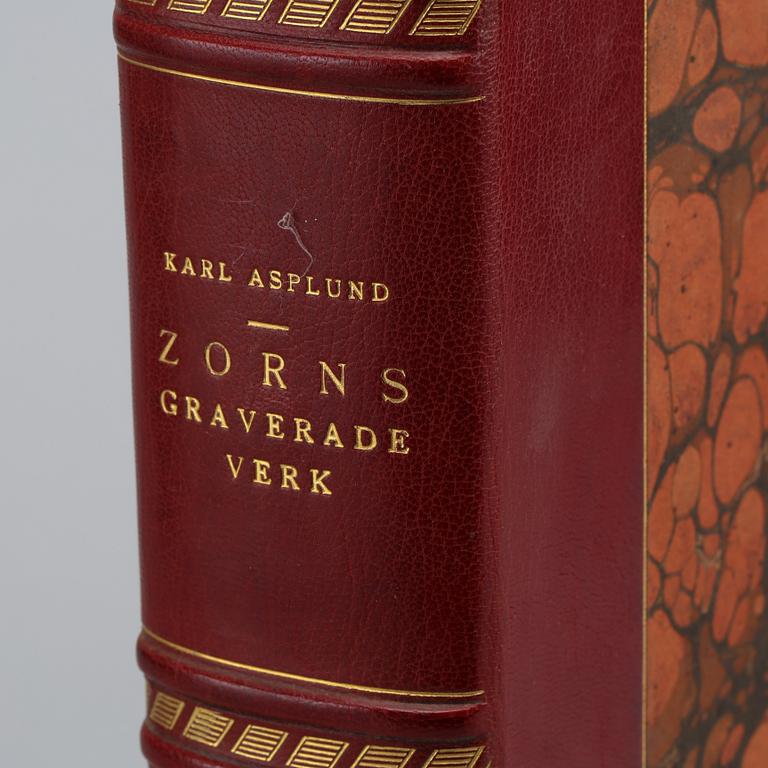 KARL ASPLUND, Zorns graverade verk. Beskrivande katalog. I-II. Stockholm (A.-B. Bukowskis konsthandel) 1920-21.