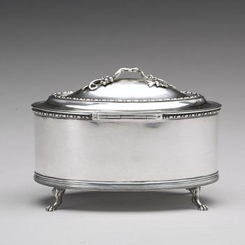 Pehr Zethelius, Sockerskrin, silver, Stockholm 1797, gustavianskt.