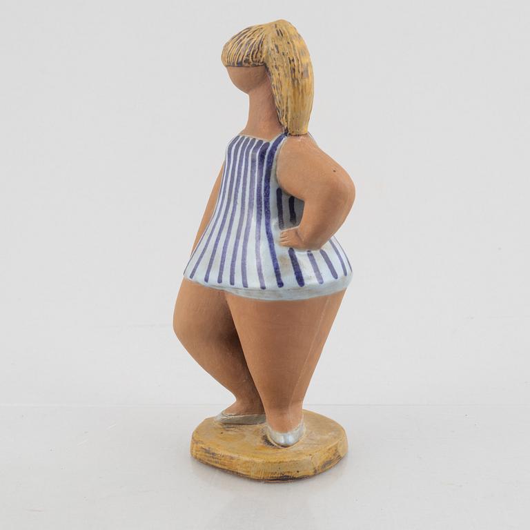 Lisa Larson, figurin, stengods, "Dora" ur serien "ABC-flickorna", Gustavsberg.
