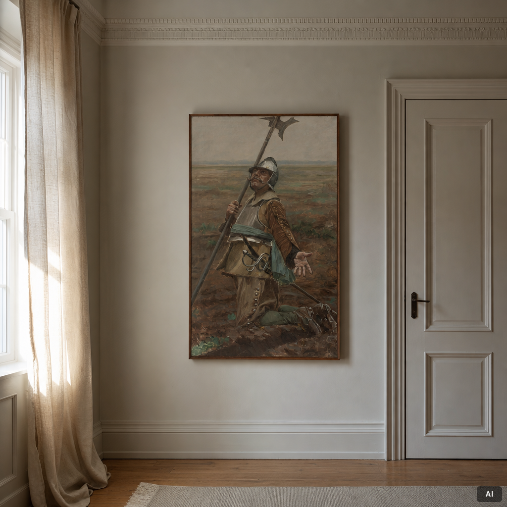 Nils Forsberg, Study for Gustav II Adolf before the Battle of Lützen.