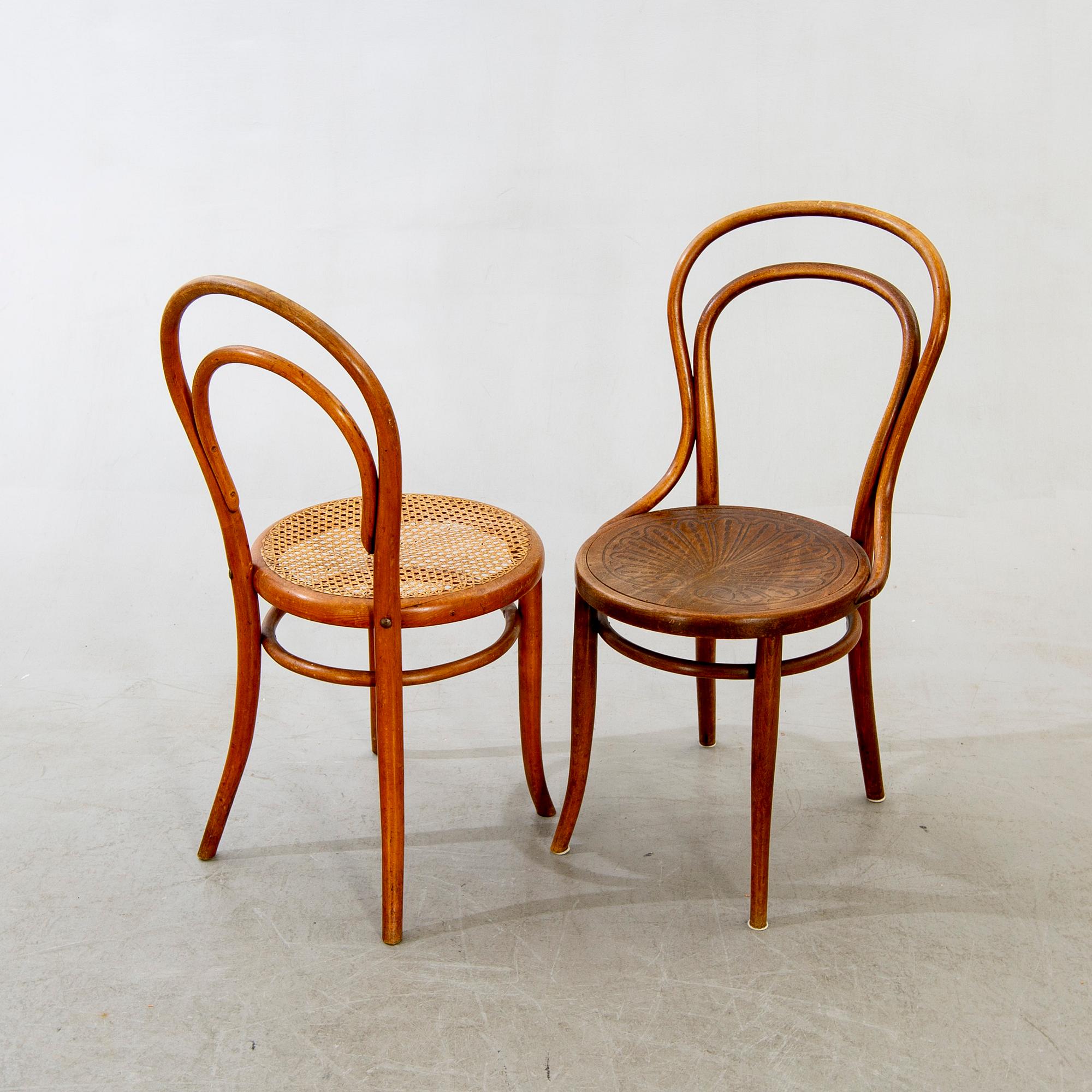 Thonet/Kohn, Chairs, 5 pcs, first half of the 20th century.