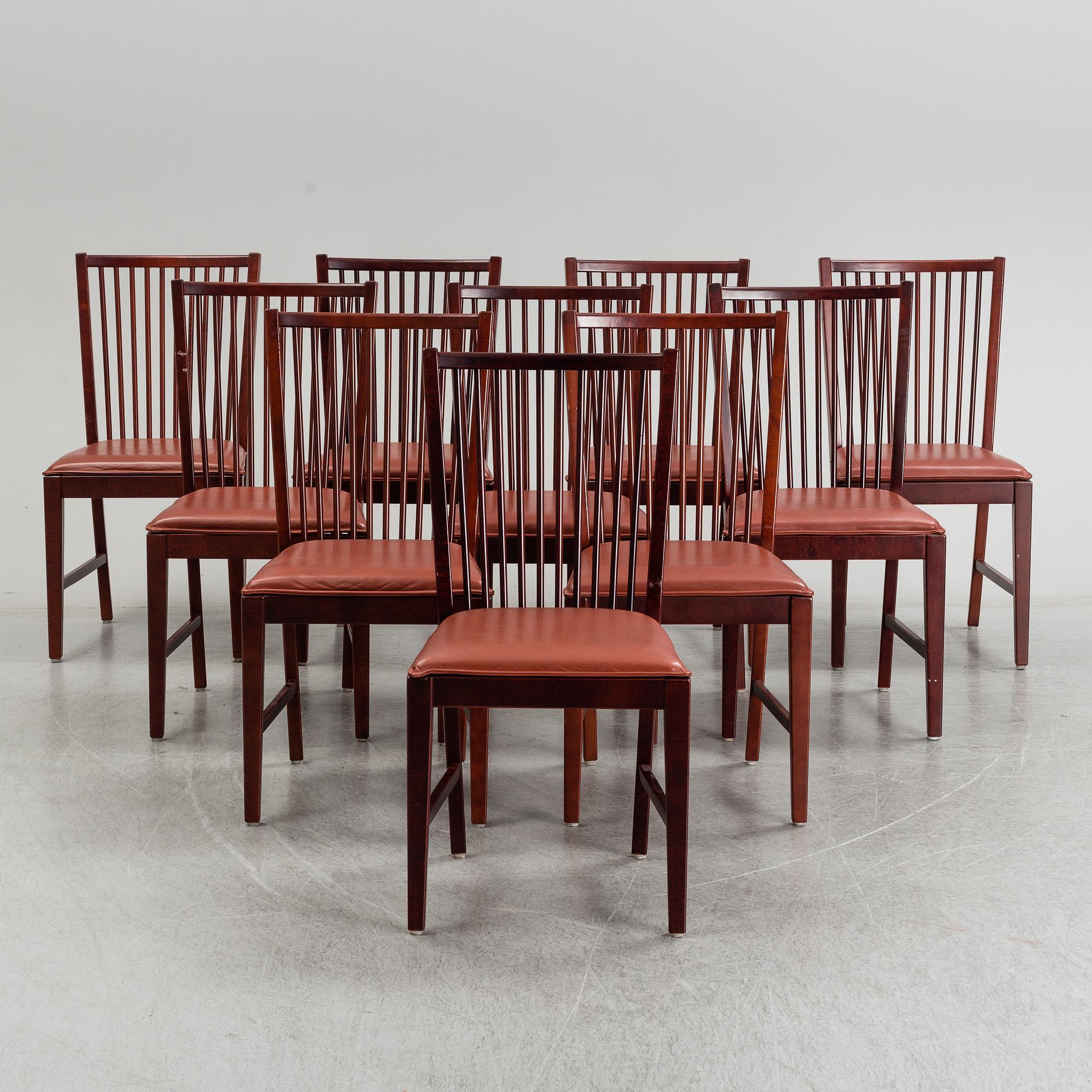 KARIN MOBRING & TOMAS JELINEK, "Stockholm", 10 chairs, IKEA, 1980-tal.