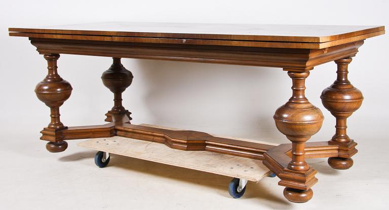 MATSALSGRUPP, 9 delar, barockstil, 1900-tal.