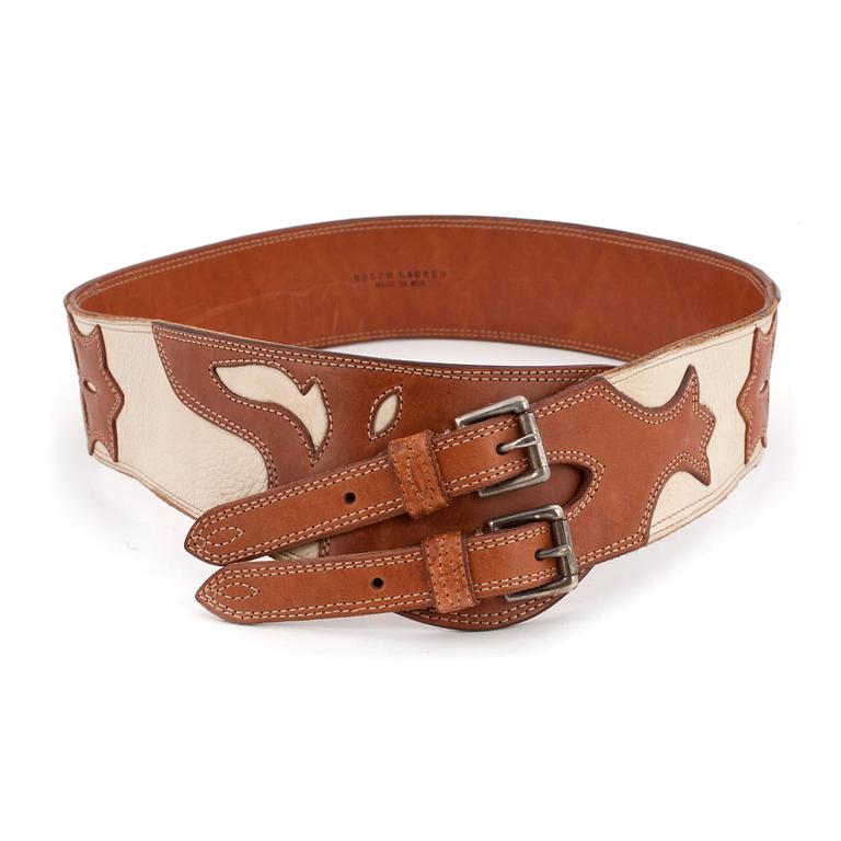RALPH LAUREN, a leather belt.