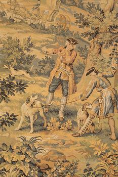 A machine woven wall hanging, c. 293 x 126 cm.