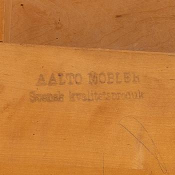 Alvar Aalto, a dining table, model 90, O.Y. Huonekalu- ja Rakennustyötehdas A.B, mid-20th century.