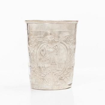 A Russian silver beaker, mark of Michael Klashin, Moscow 1747.