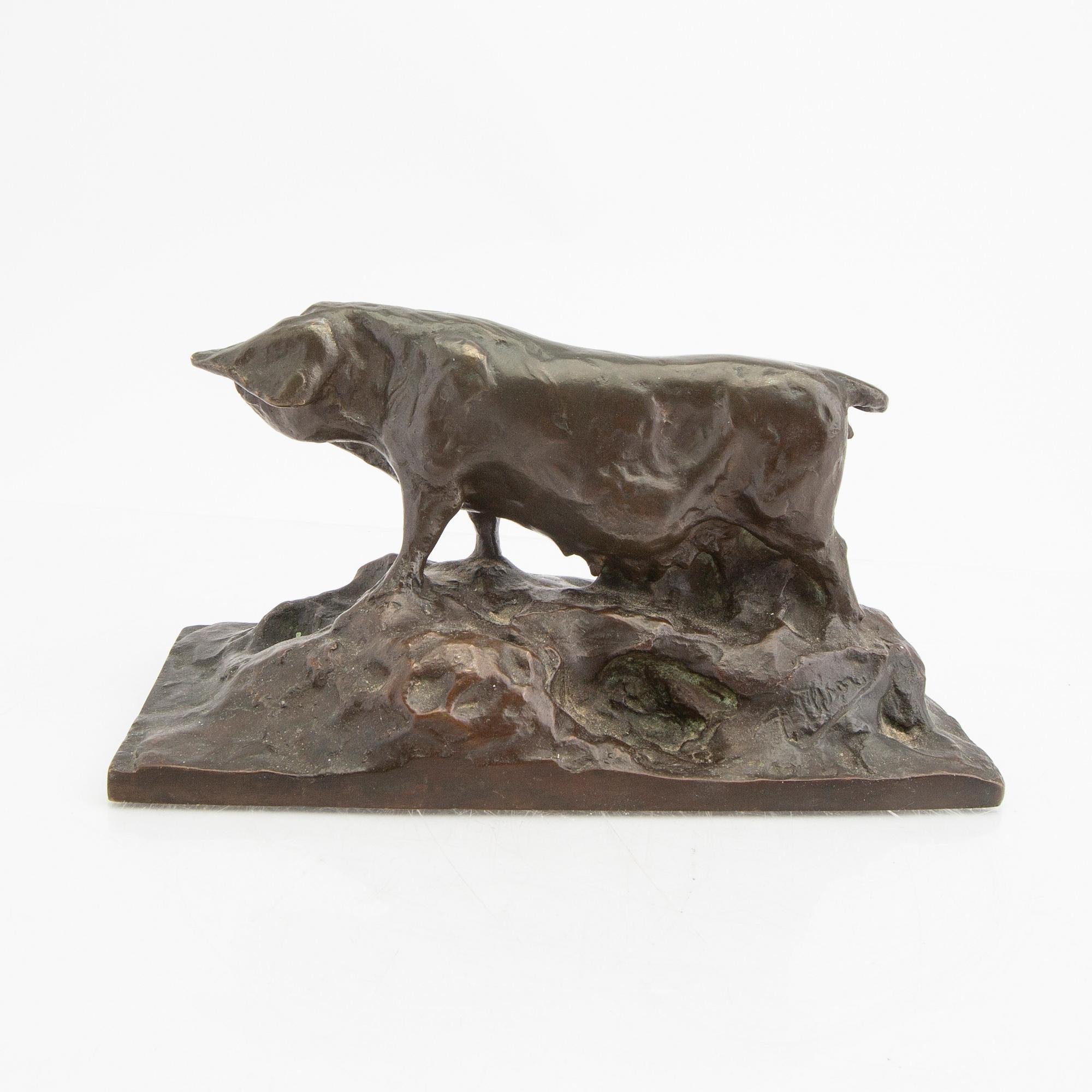 Anders Olson, a signed bronze sculpture.