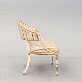 A late 19th century easy chair.