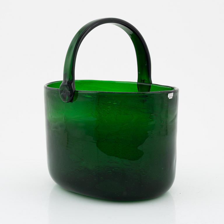 Kaj Franck, skål, "Sargasso", glas, signerad Nuutajärvi Notsjö. 1960/70-tal.