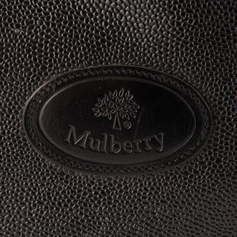MULBERRY Vintage Black Scotchgrain Shopper Bag.