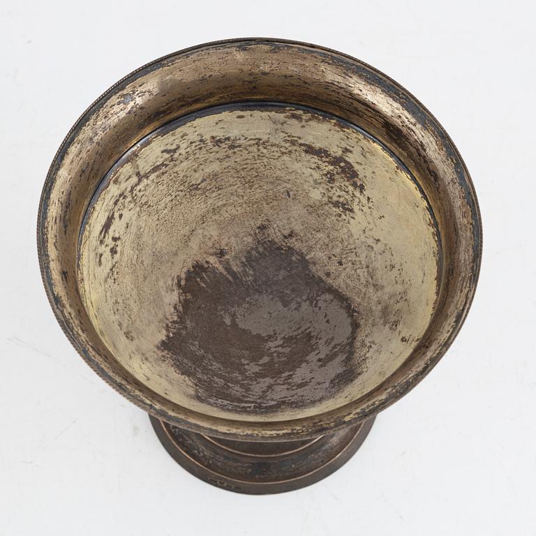 A Swedish silver bowl, mark of Daniel Eklund, Karlmar 1840.