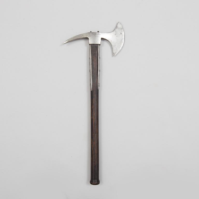 A Swedish Royal military Boarding Axe model 1780 from the Swedish Navy.