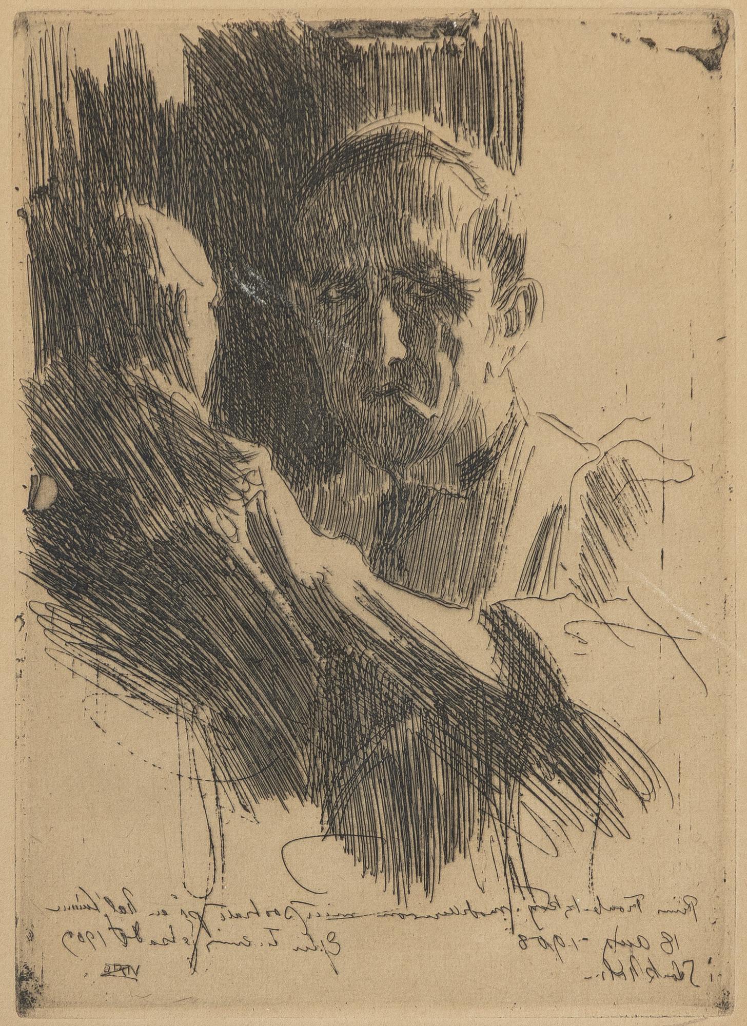 Anders Zorn, "Prins Paul Troubetzkov II".