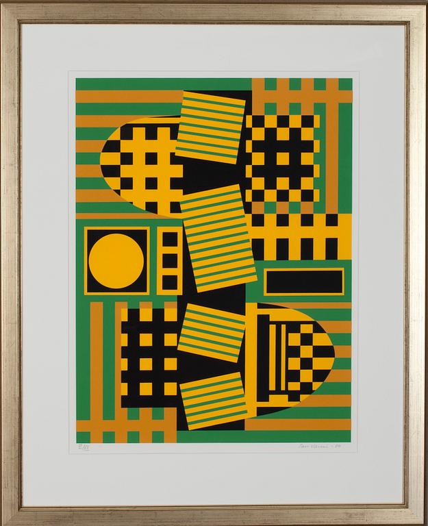 SAM VANNI, serigrafia, sign. ja päiv.-84, nro. VI/XX.