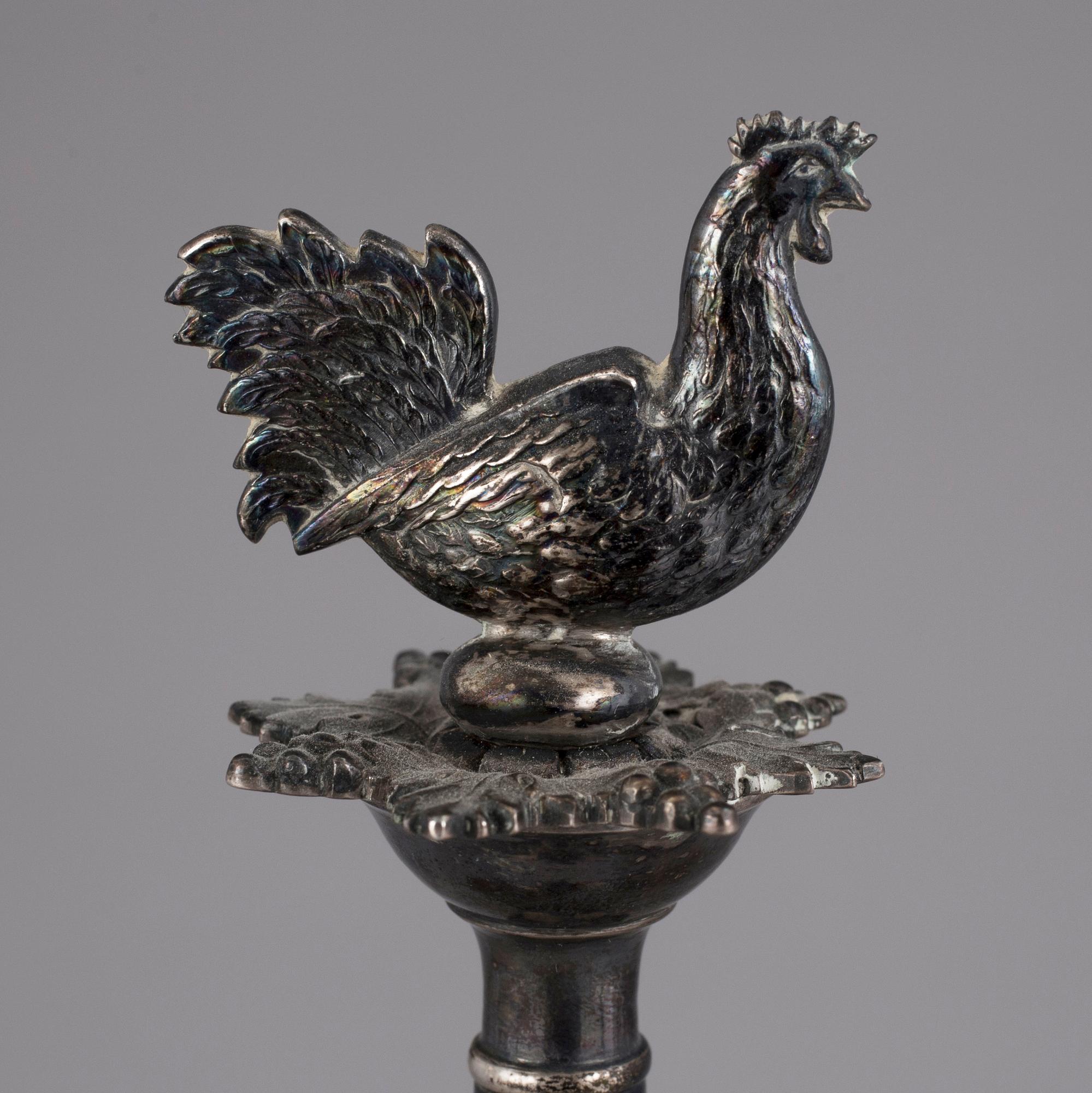 BORDSSURTOUT, silver, Adolf Zethelius, Stockholm, 1813. Vikt (exkl. glas) 1392 g.