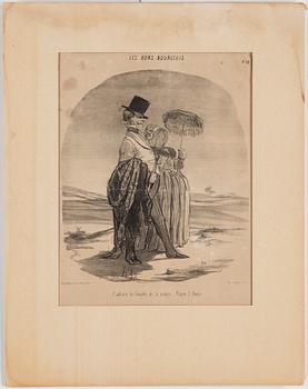 HONORÉ DAUMIER, lithographs, 7, stamped signature.