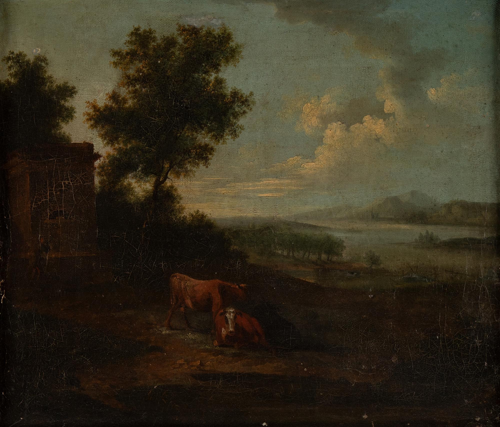 German School, circa 1800, oil on canvas, a pair.