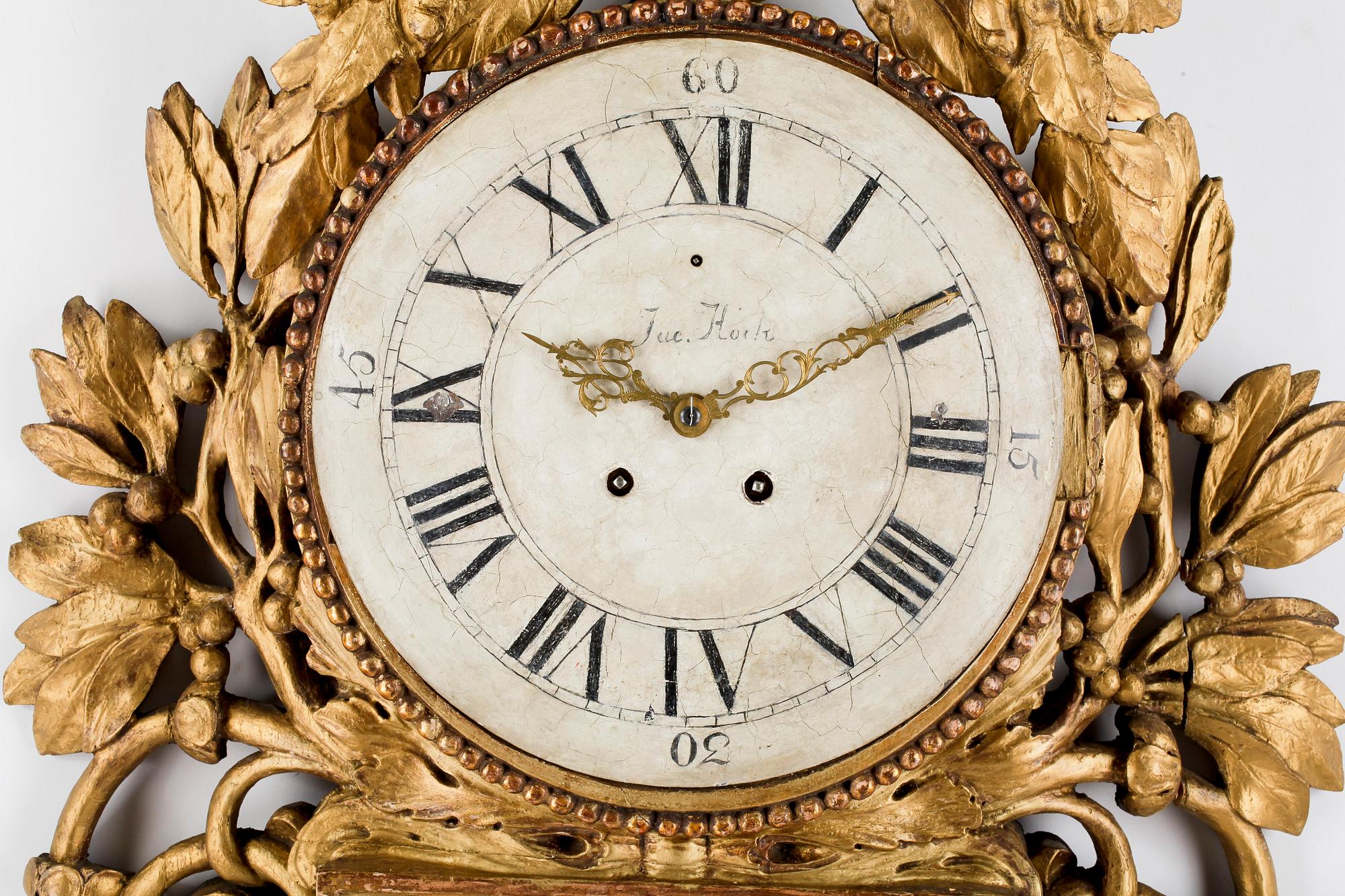 VÄGGPENDYL, gustaviansk, 1700-talets slut.