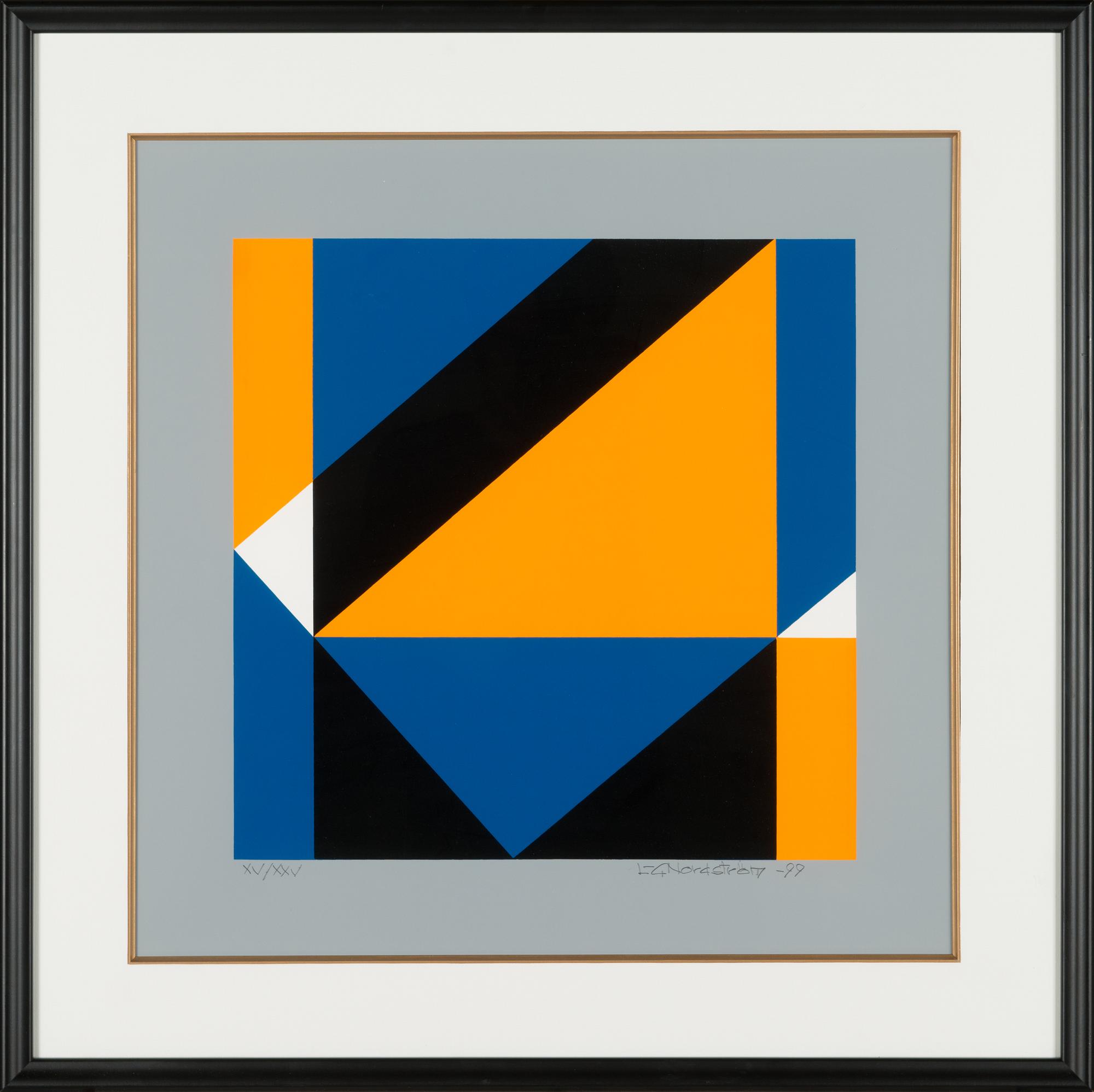 Lars-Gunnar Nordström, serigraph, signed and dated-99. Marked XV/XXV.