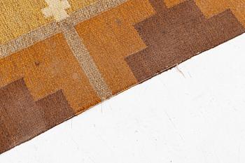 Ingegerd Silow, a flat weave rug, signed IS, c. 232 x 168 cm.