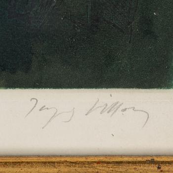 ÉDOUARD MANET, efter, färgakvatintetsning, utförd av Jacques Villon 1929, signerad Jacques Villon och numrerad 11/200.