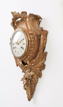 A Swedish Rococo 18th century wall clock.