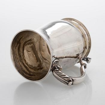 Robert Albin Cox, tuoppi, sterlinghopeaa, Lontoo 1754.