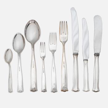 Markströms Guldsmeds Ab, A Swedish silver cutlery set, "Birgitta", Uppsala 1951-1979 (95 pieces).