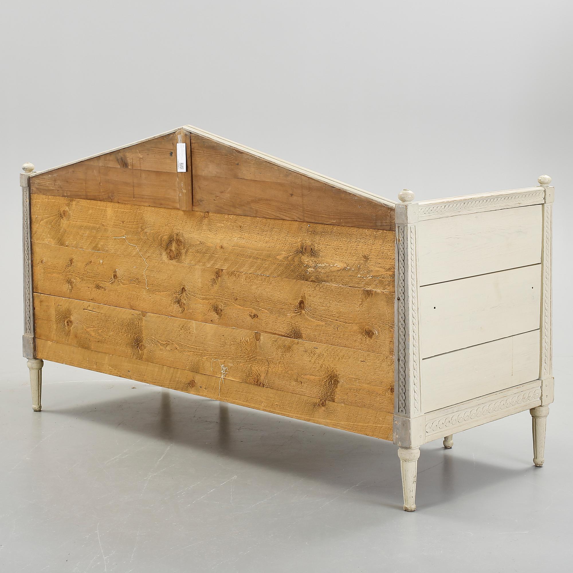 SOFFA, gustavianskt provinsarbete, 1800-talets början.