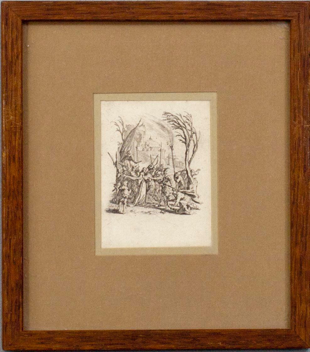 JACQUES CALLOT (FRANKRIKE), kopparstick, plåtsign., 5 st. 1600/1700 -tal.