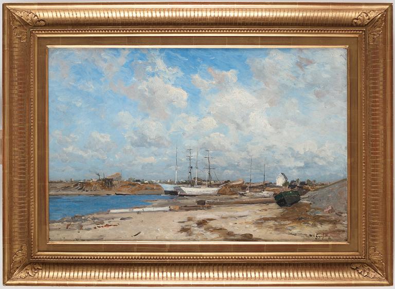 Wilhelm von Gegerfelt, Fransk kustvy med fartyg.