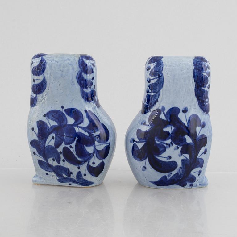 Lisa Larson, figuriner, 2 st, "Pudlar", Gustavsberg.