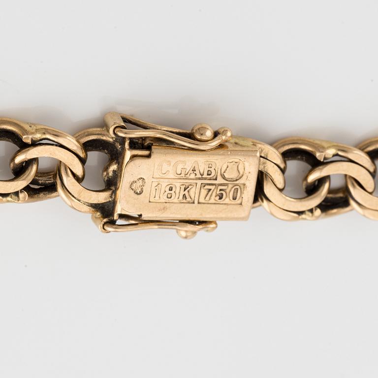 Bracelet, 18K gold, Bismarck link.