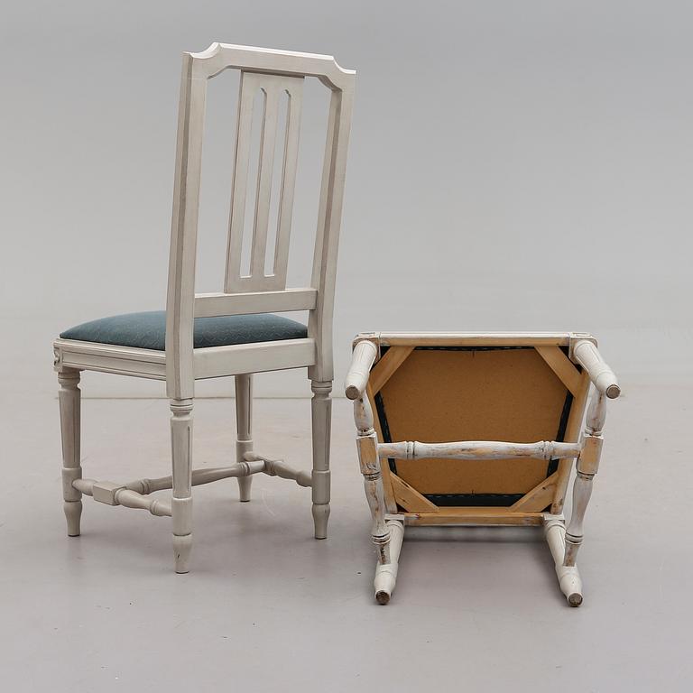 STOLAR, 8 st, gustaviansk stil, 1900-talets andra hälft.