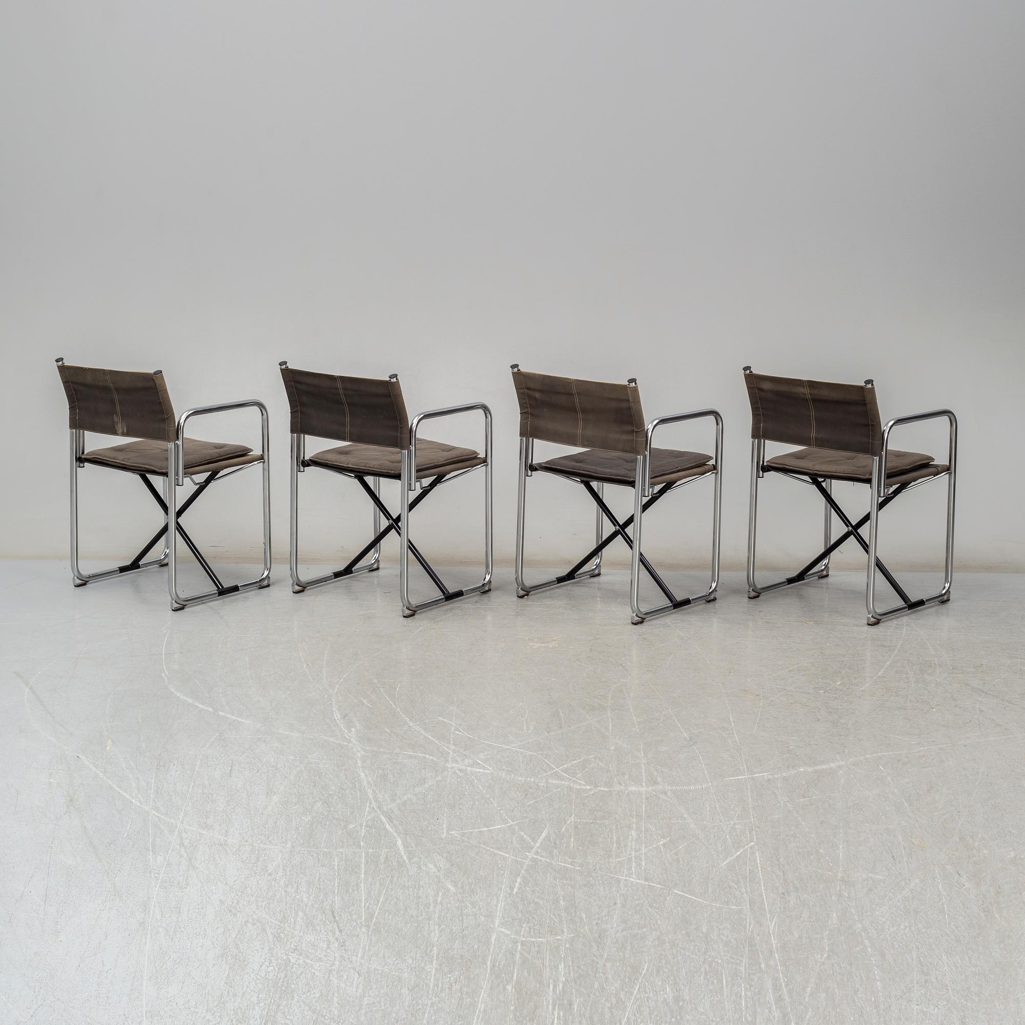 a set of 4 'X75-2' chairs by BÖRJE LINDAU & BO LINDEKRANTZ.