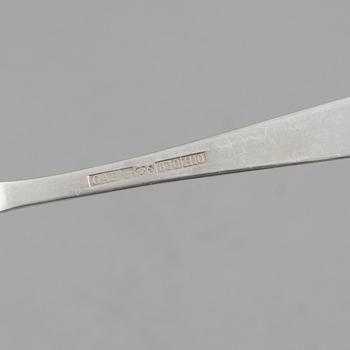 Jacob Ängman, a 41-piece silver flatware set, "Rosenholm,.