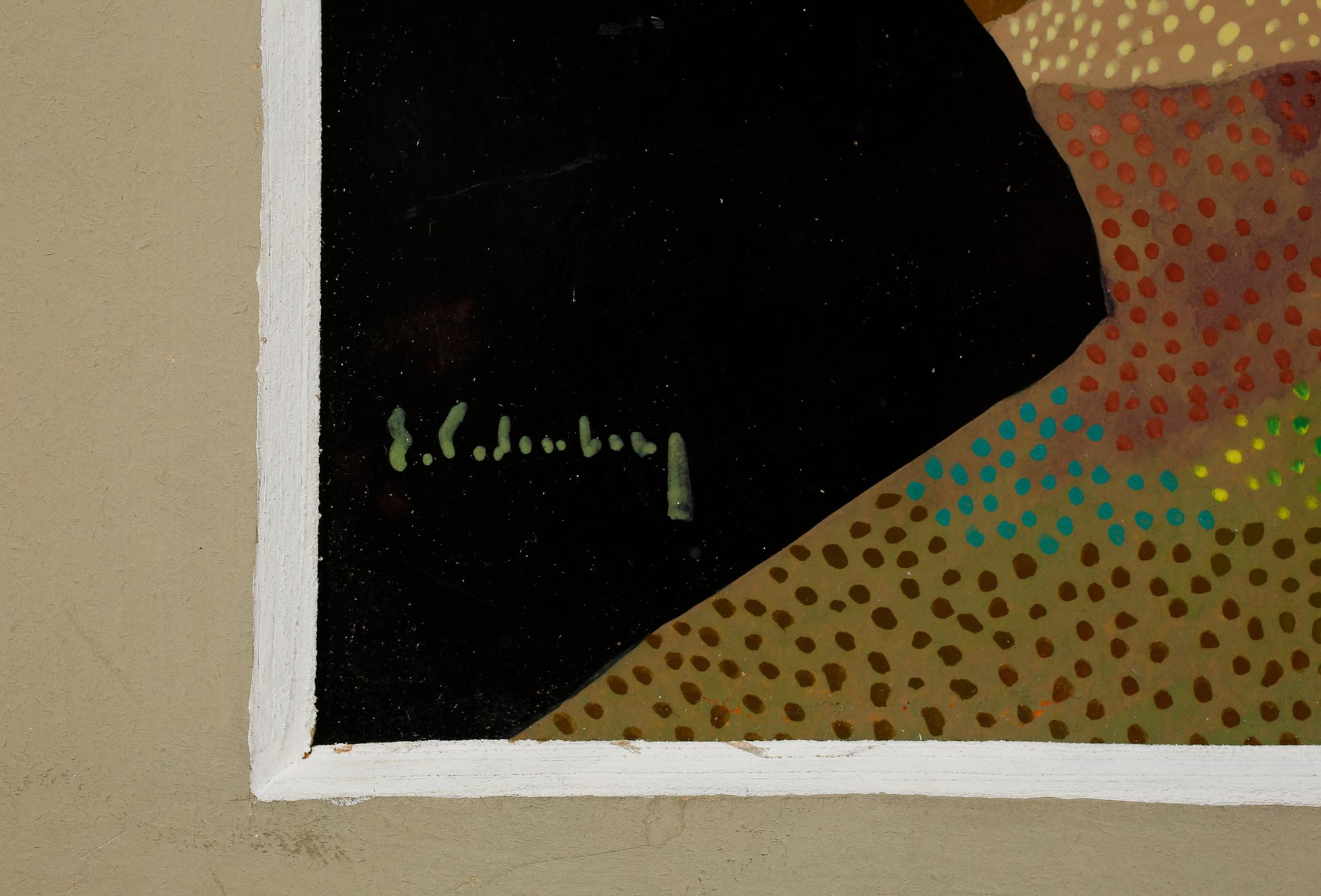 ERIC CEDERBERG, olja på pannå, signerad.